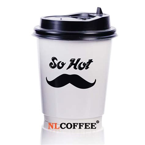 แกวกระดาษรอน 8 ออนซ ลาย So hot ฝาปด 100ใบ nlcoffee