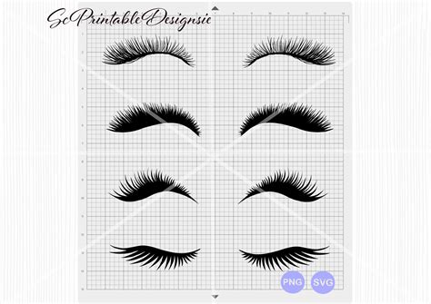 Eyelash Svg, Eyelash Svg Bundle, Eyelashes Svg, Eye Lashes Svg, Eye ...