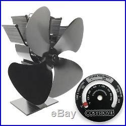 Cosystove Blade Heat Powered Wood Burning Log Burner Stove Fan