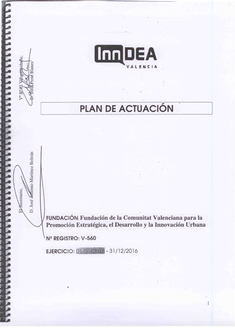 Plan De Actuaci N Firmado By Inndea Valencia Issuu