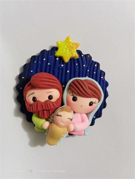 Pin De Tiffany Bienvenu En Fimo Noel Pesebres En Porcelana Fria