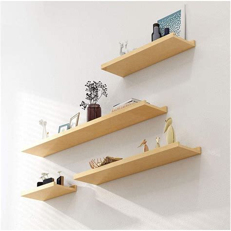 Wsj Estantes Flotantes De Madera Maciza Para Colgar En La Pared