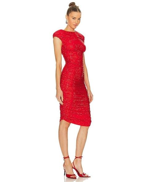 Bronx And Banco Maya Midi Dress In Red Lyst