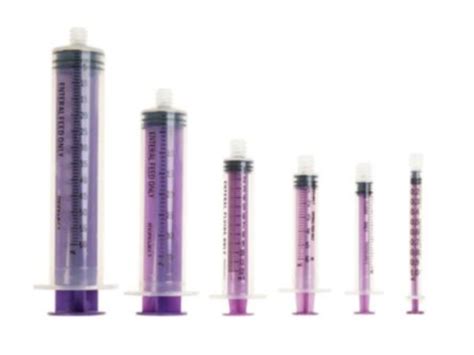 Oral Syringe Purple 6 Ml Enfit Connection Non Sterile