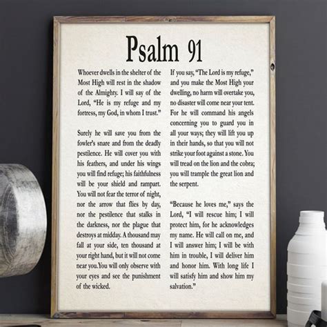 Psalm Print Psalm Poster Psalm Wall Art Christian Gift For Etsy