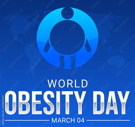 World Obesity Day Background With Fat Sign And Typography