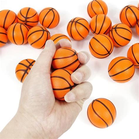 12 Pcs Mini Basketball Party Favors Squishy Mini Balle Anti Stress