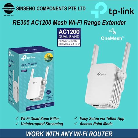 Tp Link Re Ac Mesh Wifi Range Extender Computers Tech Parts