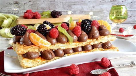 Deliciosa Tarta De Hojaldre Con Frutas Y Chocolate Pasteler A Santa