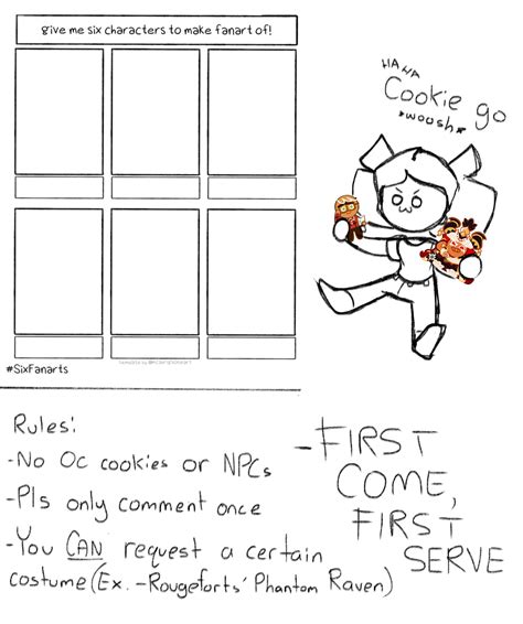 Give me six cookies to draw! (Read Rules) : r/Cookierun