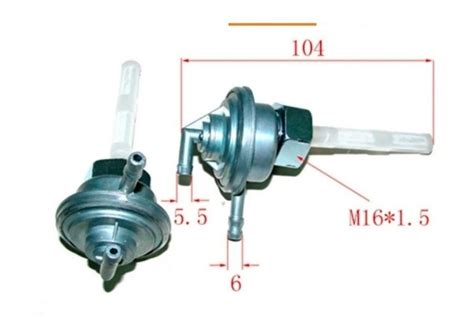 Canilla De Nafta C Rosca Scooters C Diafragma Vx Lx 125cc Ciclovita