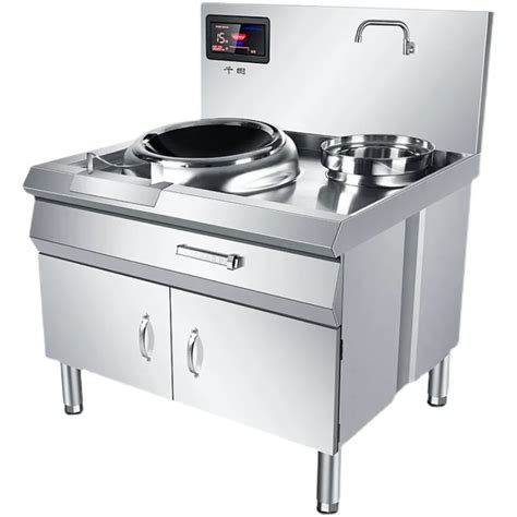 Commercial Electromagnetic Stove 15kw Hotel Specific Cabinet Type Frying Stove 380v Kitchen