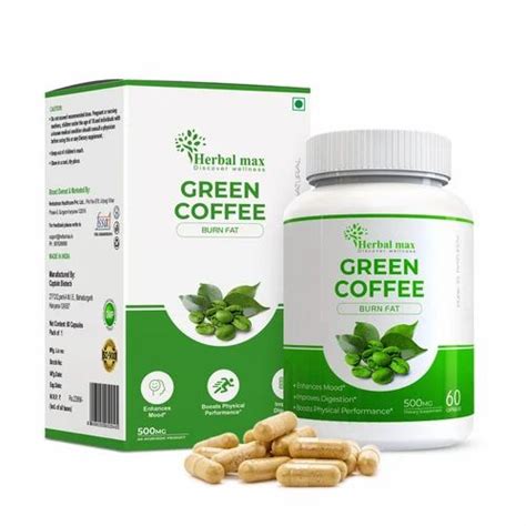 Herbal Max Green Coffee Extract For Natural Organic Weight Management