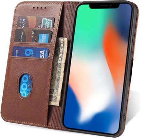 Smartphonica Iphone X Xs Leren Hoesje Met Magnetische Sluiting