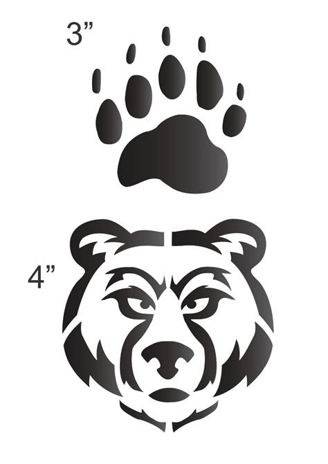 Bear Paw Grizzly Graphic By Awspik Creative Fabrica Clip Art Library