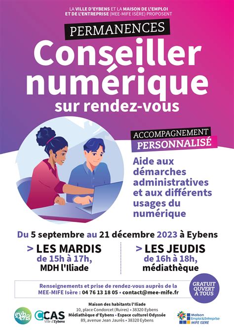 Reprise des permanences numériques à Eybens MEE MIFE Isère