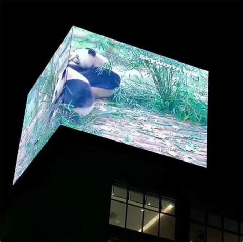 D Effect Advertising Billboard Outdoor Naked Eye Giant Led Video Wall Led Display And Led