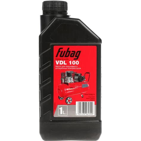 Масло для поршневых компрессоров FUBAG VDL 100 - цена, фото, реальные ...