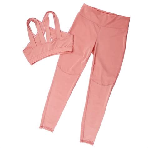 Pants Jumpsuits Yoga Pants Crop Top Nude Pink Fitness Gym Workout Poshmark
