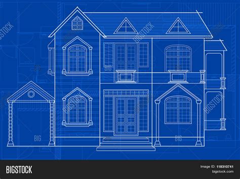 Blueprint Building Vector & Photo (Free Trial) | Bigstock