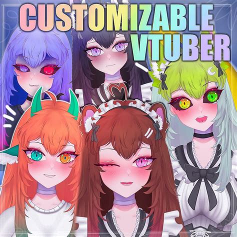 Customizable Vtuber Model Art Rig Premade Etsy Canada