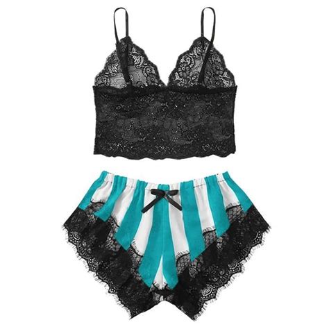 Nuisette Mode sexy dentelle vêtements de nuit lingerie tentation nuisette sous vêtements chemise