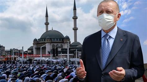 Son dakika Taksim Camii ibadete açıldı Cumhurbaşkanı Erdoğan dan