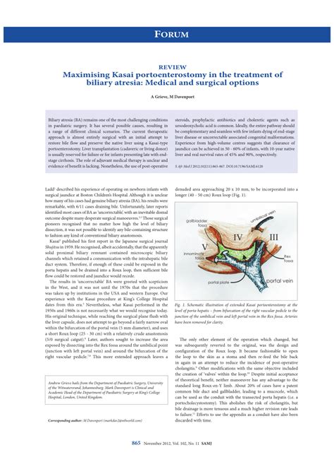 Biliary Atresia Kasai Procedure