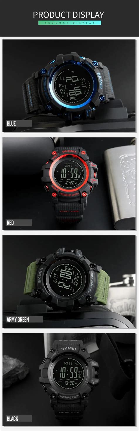 Skmei Compass Watch Digital Watch Instructions Manual Relogio