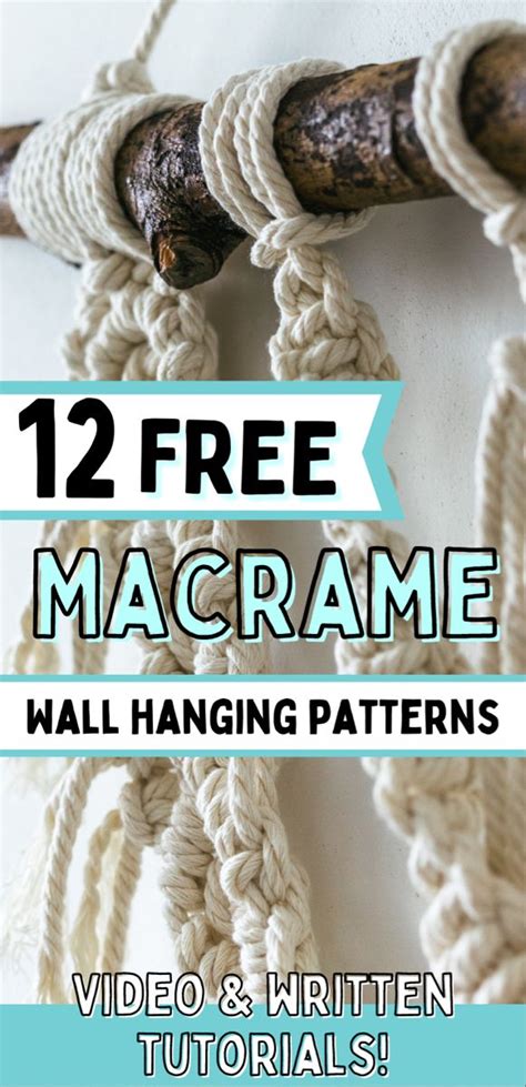 Free Step By Step Macrame Wall Hanging Patterns Beginner Friendly