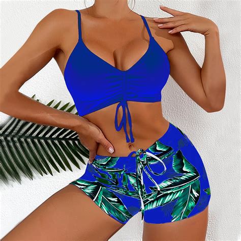 Buigttklop Swimsuit For Women Plus Size New Fashion Comfortable Bikini Women S Sexy Plain
