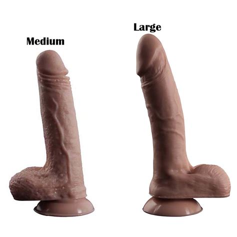 US 12 98 Large Medium Realistic Dildo Veined Monster Cock With Balls