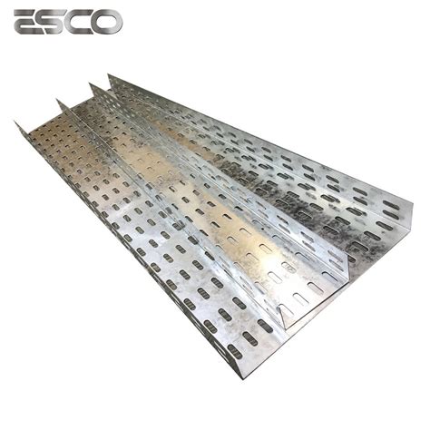 Perforated Ladder Steel Wire Mesh Hot Dip Pre Galvanized Trunking Cable Tray With High Quality