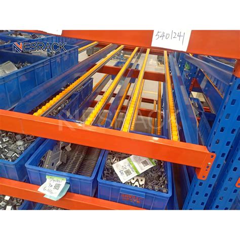 Gravity Carton Flow Racking With Wheels Selective Warehouse Roller