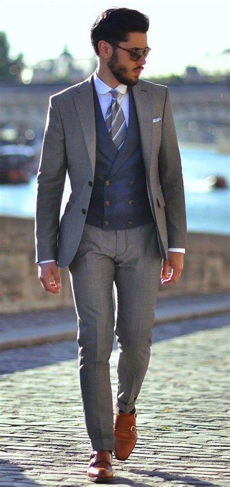 Grey Suit Outfit Ideas For Men Mens Fashion Grey Grey Suit Men Mens Fashion Smart