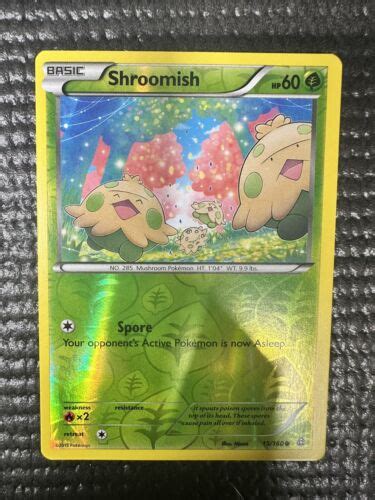 Shroomish 15 160 Primal Clash Reverse Holo Common Pokemon Card EBay