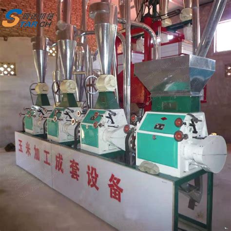 Ton Maize Corn Meal Flour Grits Factory Milling Mill Machine China