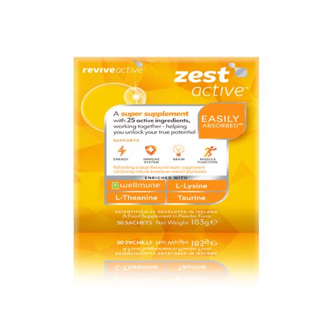 Revive Active Zest Active 30 Sachets Mcsharrys Pharmacy