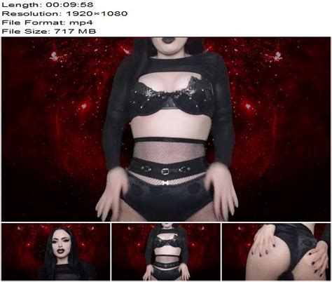 Empress Poison Devilish Goth Cei Joi Jerkoff Command Femdom Pov