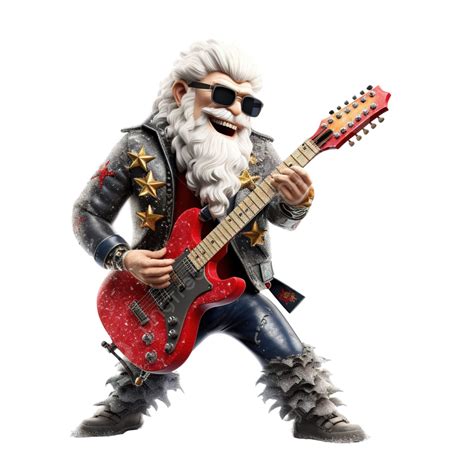 Rockero Navidad 3d Png Dibujos Navidad Antecedentes Fiesta Png