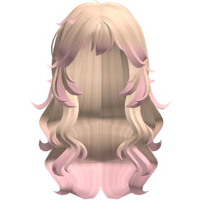 Wavy Grunge Messy Cute Hair Blonde To Pink S Code Price RblxTrade