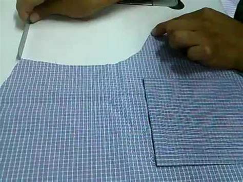 Como Confeccionar Una Camisa Parte 9 Pegar Bolsillo YouTube