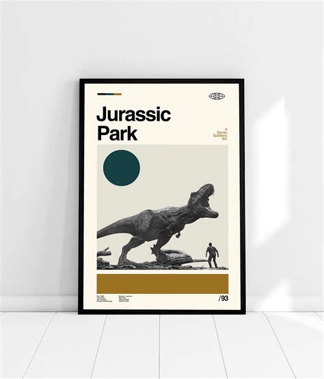 Jurassic Park Movie Poster - Retro Movie Poster sold by CharliJones ...