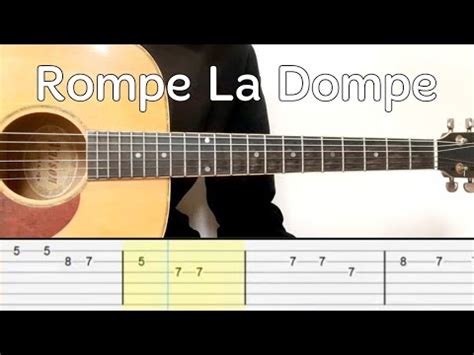 Peso Pluma Rompe La Dompe Easy Guitar Tutorial Tabs Youtube