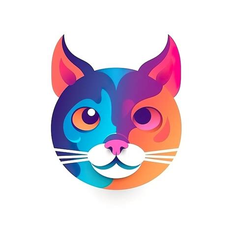 Imágenes de Logotipo Cara Gato Colorido Descarga gratuita en Freepik