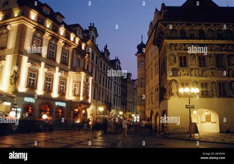 Old town square Stock Photo - Alamy