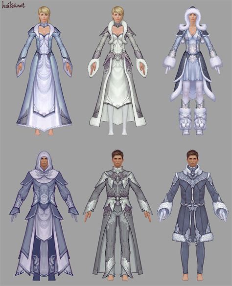 ArtStation - Guild Wars 2 Light Armor Sets, Hai Phan | Guild wars ...