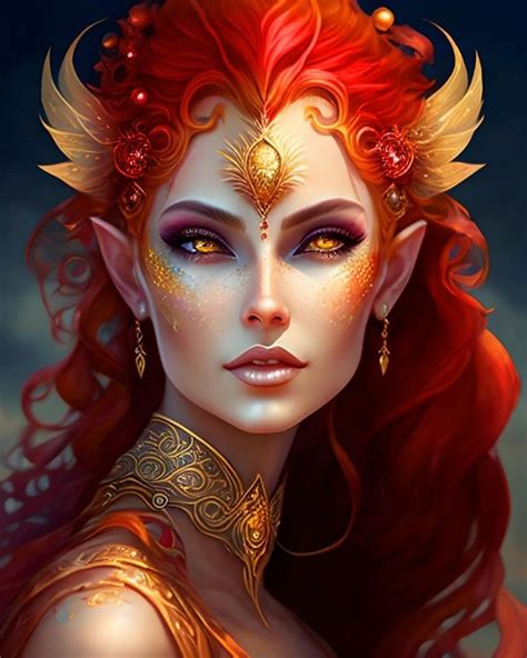 Fire Fairy In 2023 Beautiful Fairies Fantasy Art Women Character