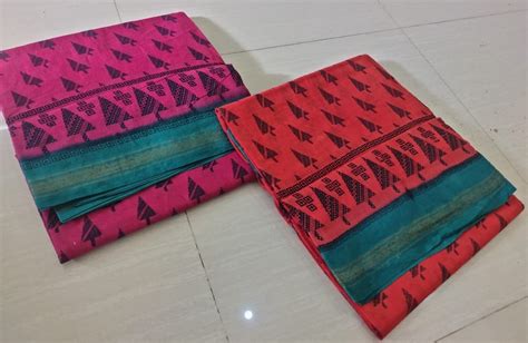 Pure Cotton Casual Wear Traditional Yards Madurai Sungudi Sarees