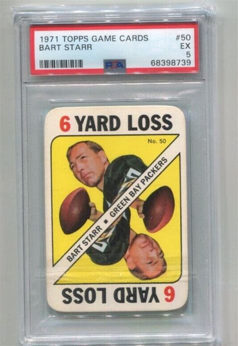 1971 Topps Game Cards 50 Bart Starr For Sale Online EBay